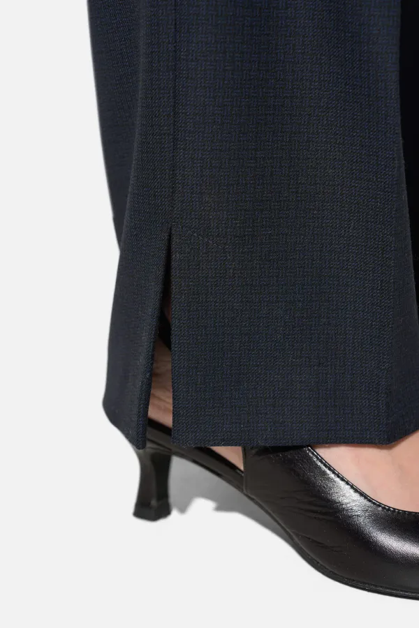 Broek Dames Blauw Ruit Marc