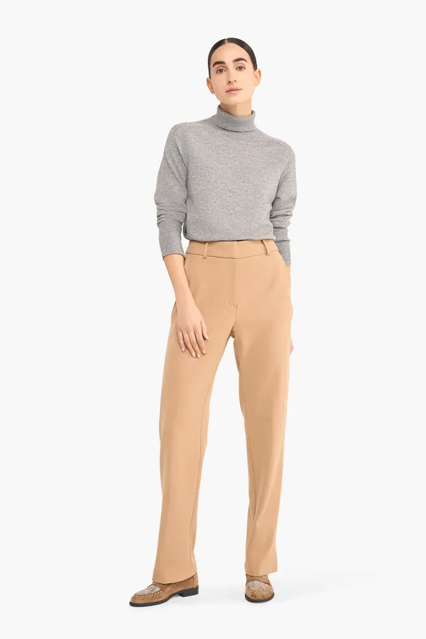 Women's Split-Front Pants Marc Beige