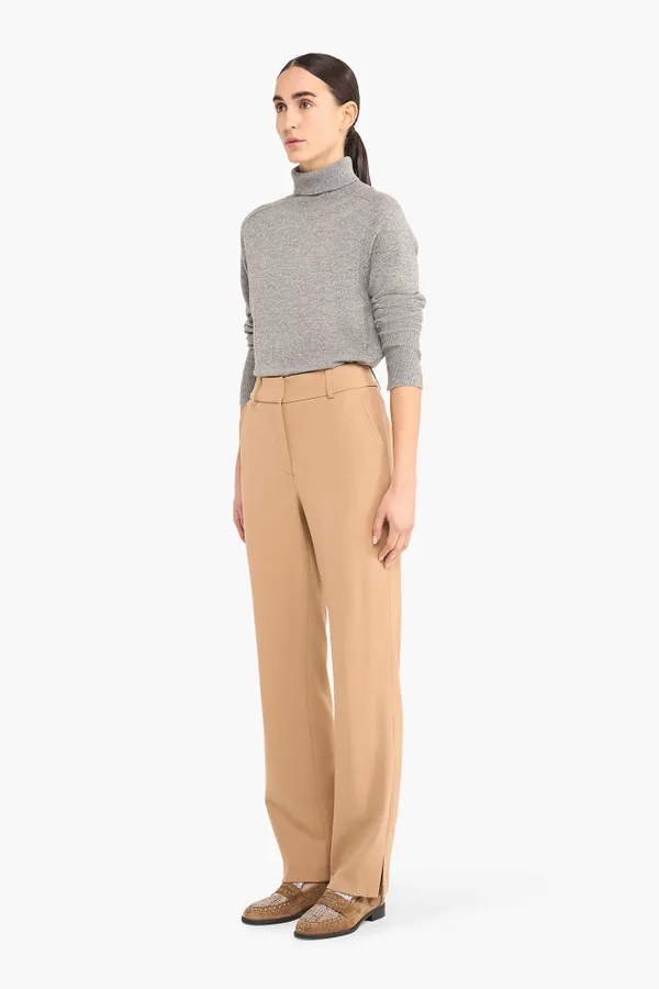 Women's Split-Front Pants Marc Beige