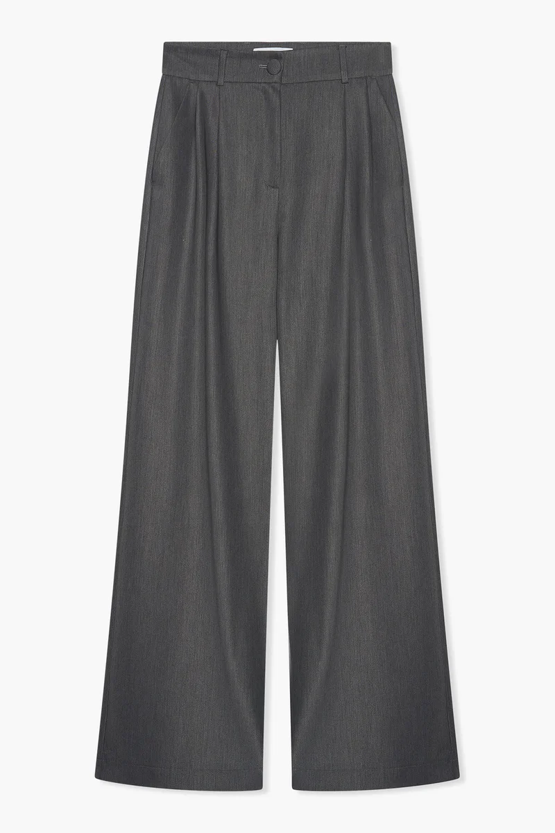 Broek Dames Wijde Pijp Dollar Grijs