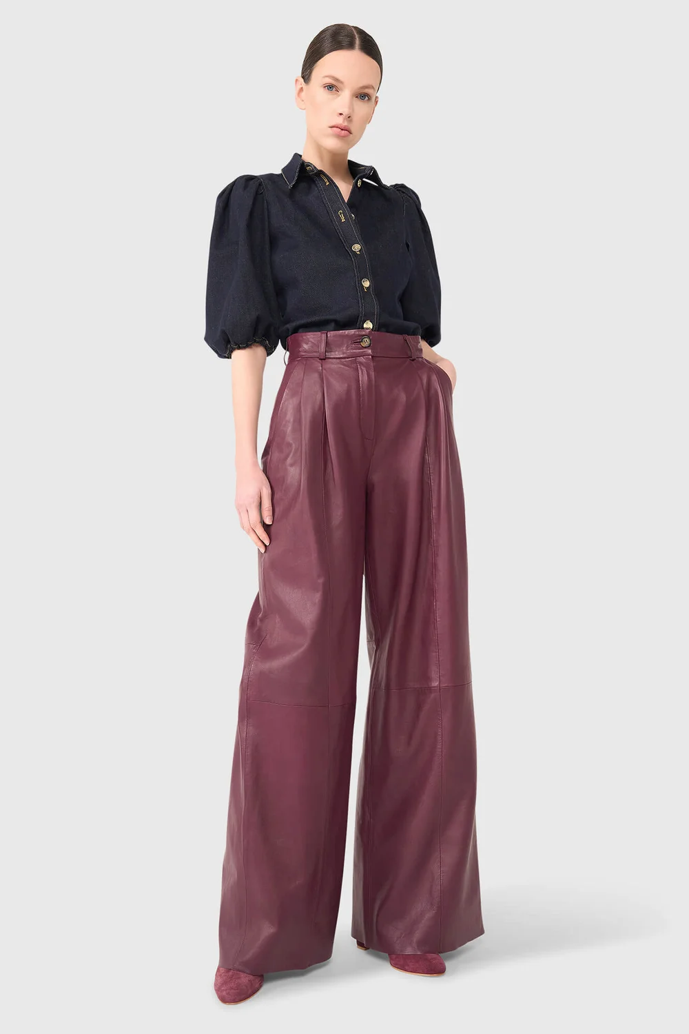 Burgundy Leather