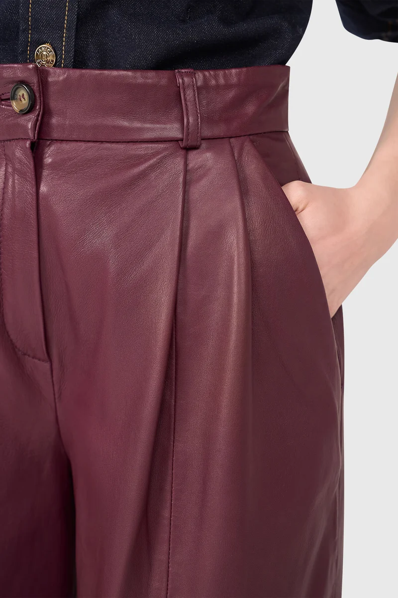 Burgundy Leather
