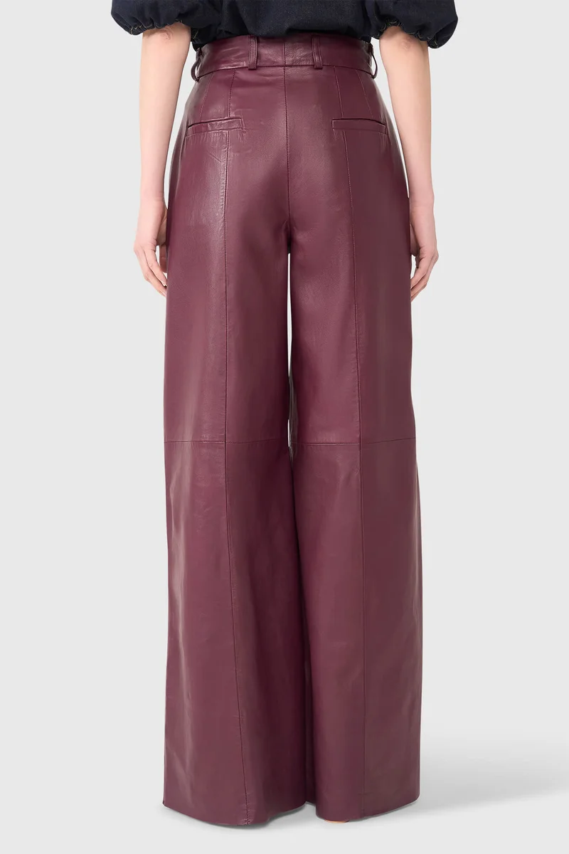 Burgundy Leather