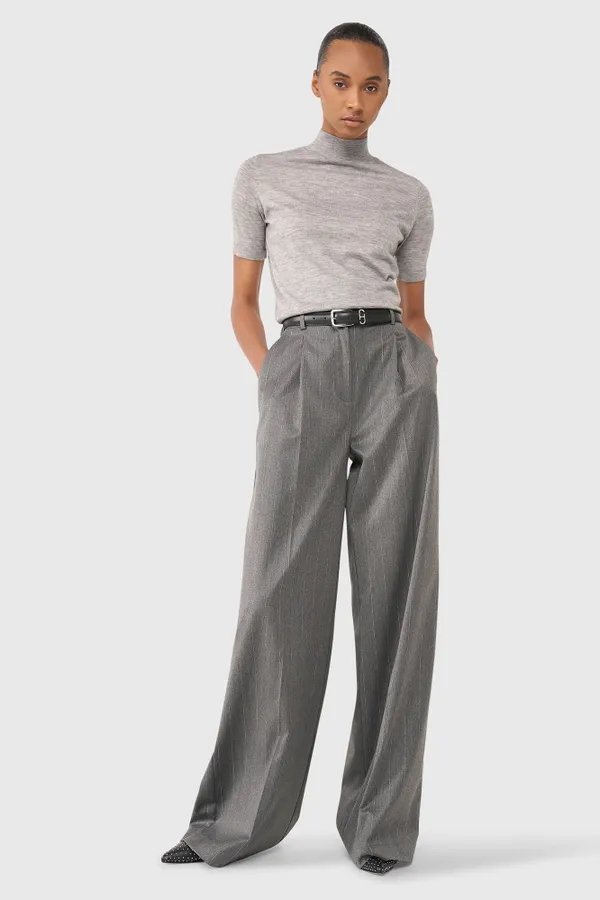 Mel Gray Stripe Lurex