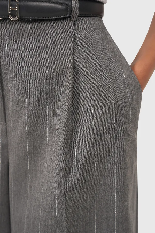 Mel Gray Stripe Lurex