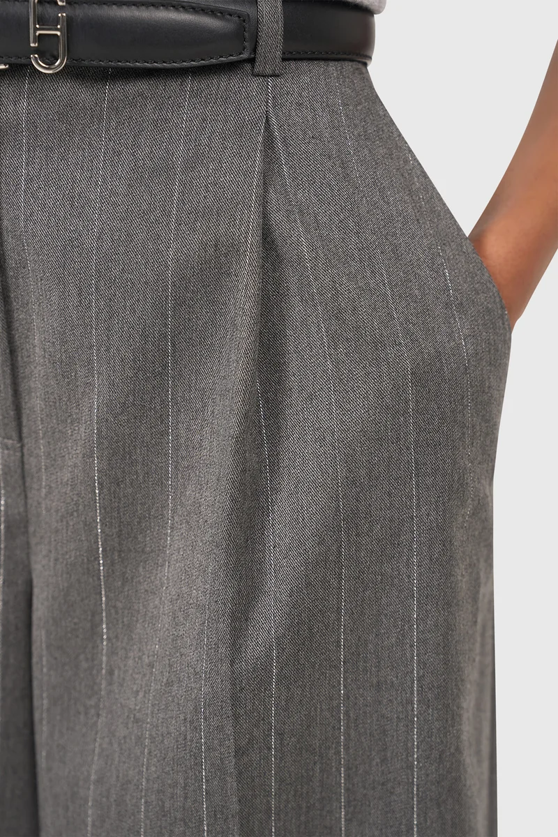 Mel Gray Stripe Lurex