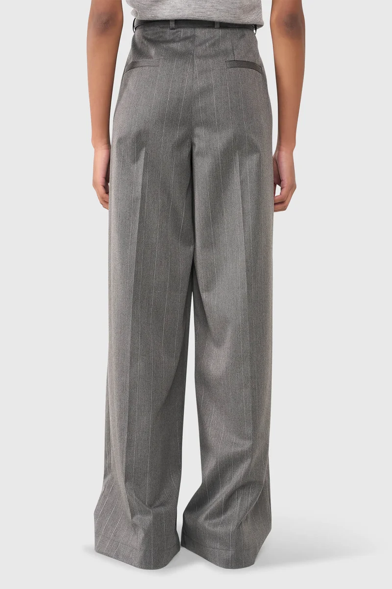 Mel Gray Stripe Lurex