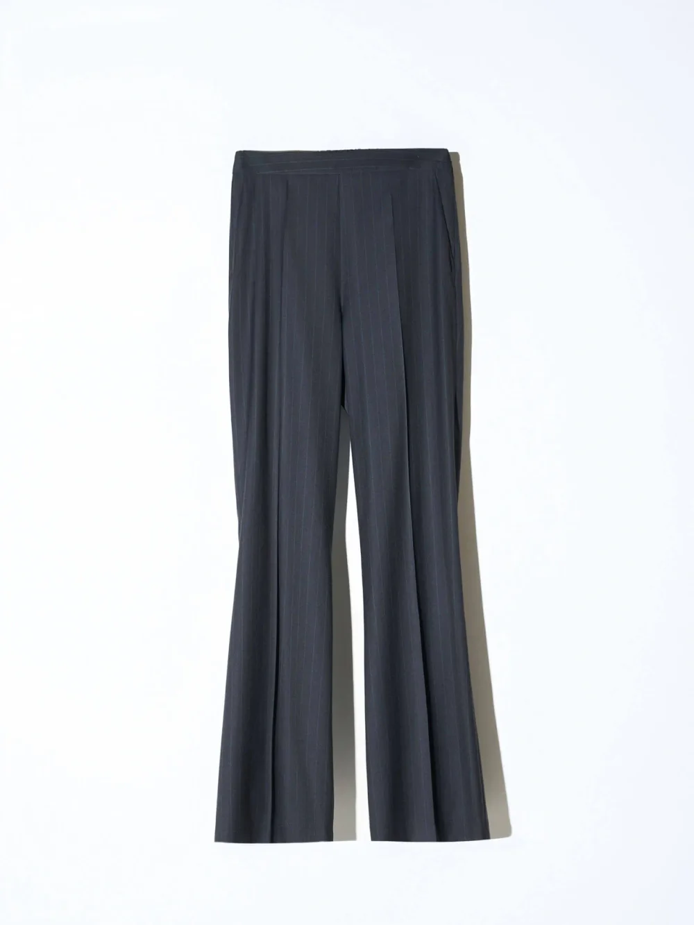 Broek Dames Rechte Pijp Blauw Krijtstreep Pete