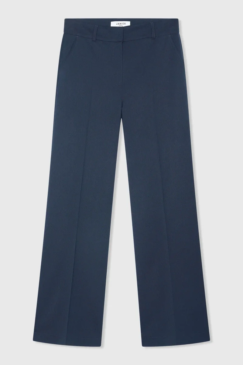 Women's Straight-Leg Wide-Leg Pants, Emil Blue