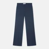 Broek Dames Rechte Wijde Pijp Emil Blauw