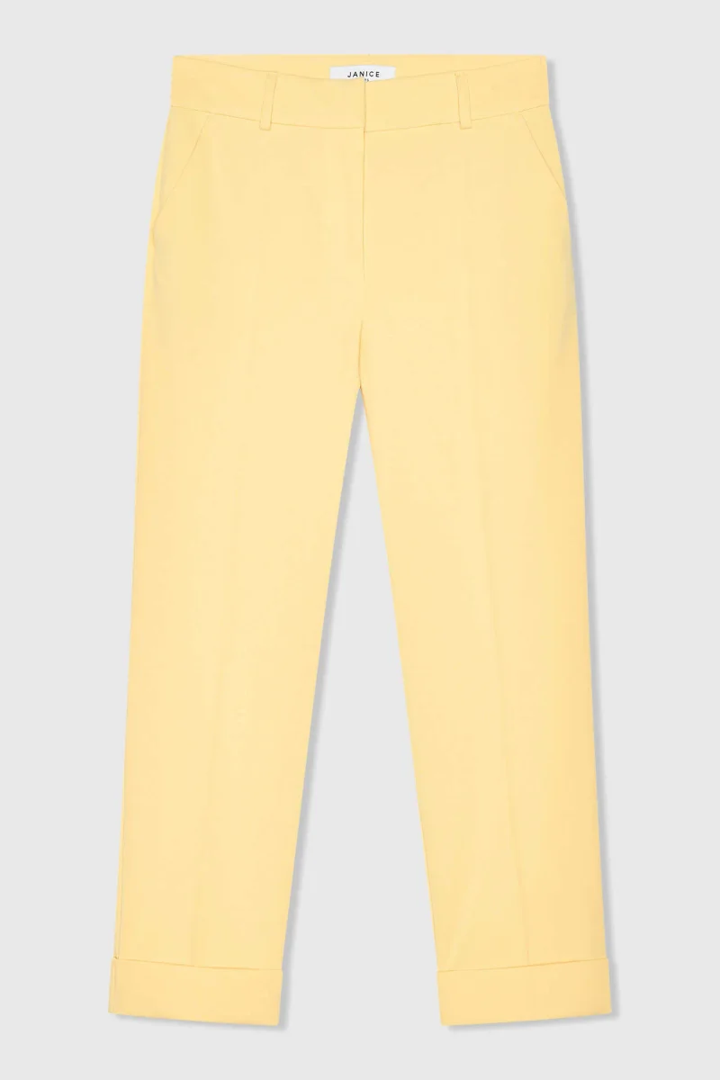 Damenhose mit Seitentaschen, Sean, Gelb