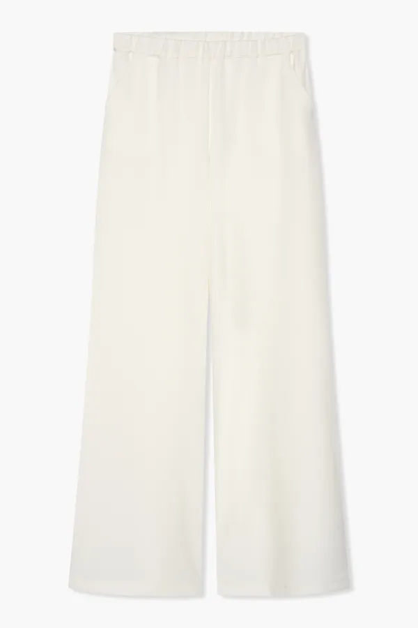Broek Wijde Pijp Elastiek Ringo Off White