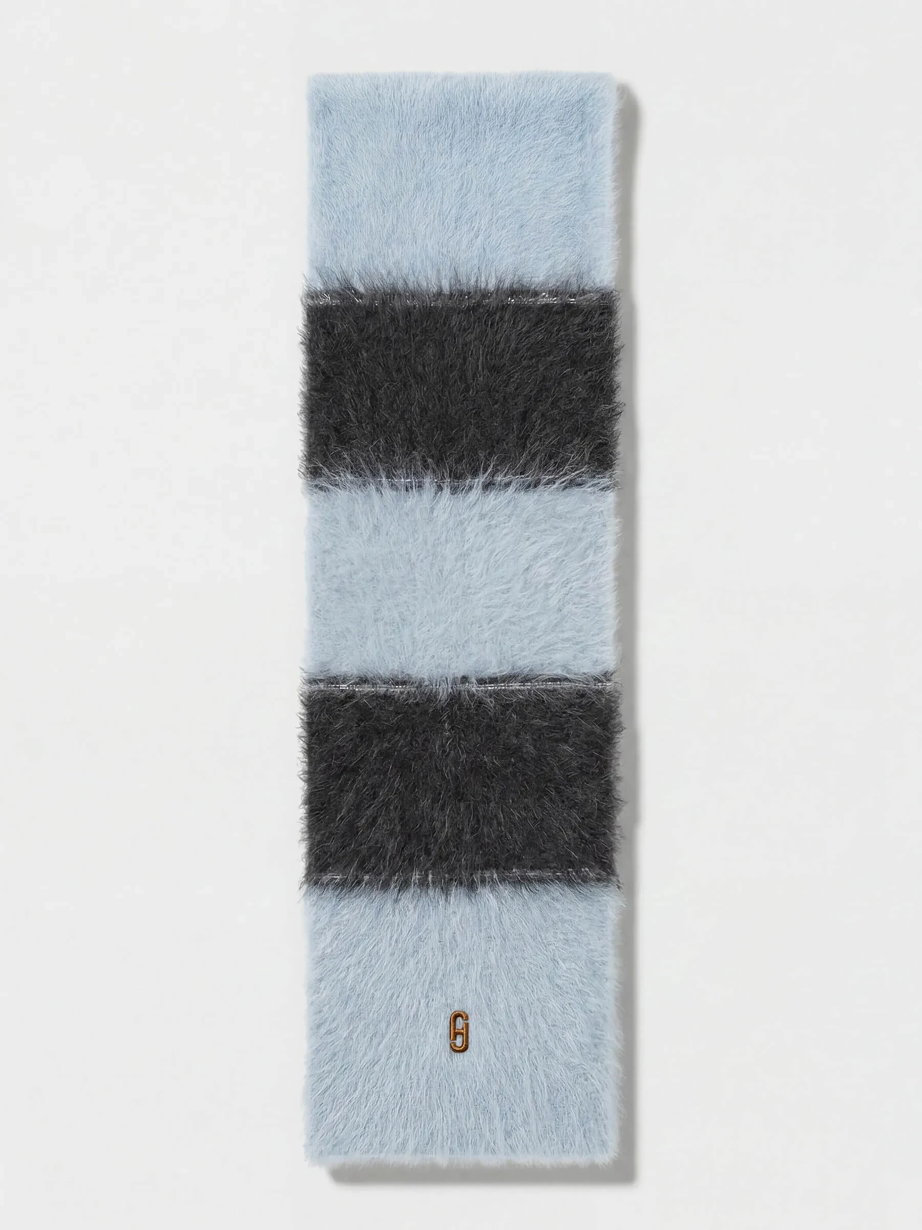 Brushed Merino Wol Dames Sjaal Santos Blauw Grijs