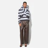 Brushed Merino Wol Dames Sjaal Santos Blauw Grijs