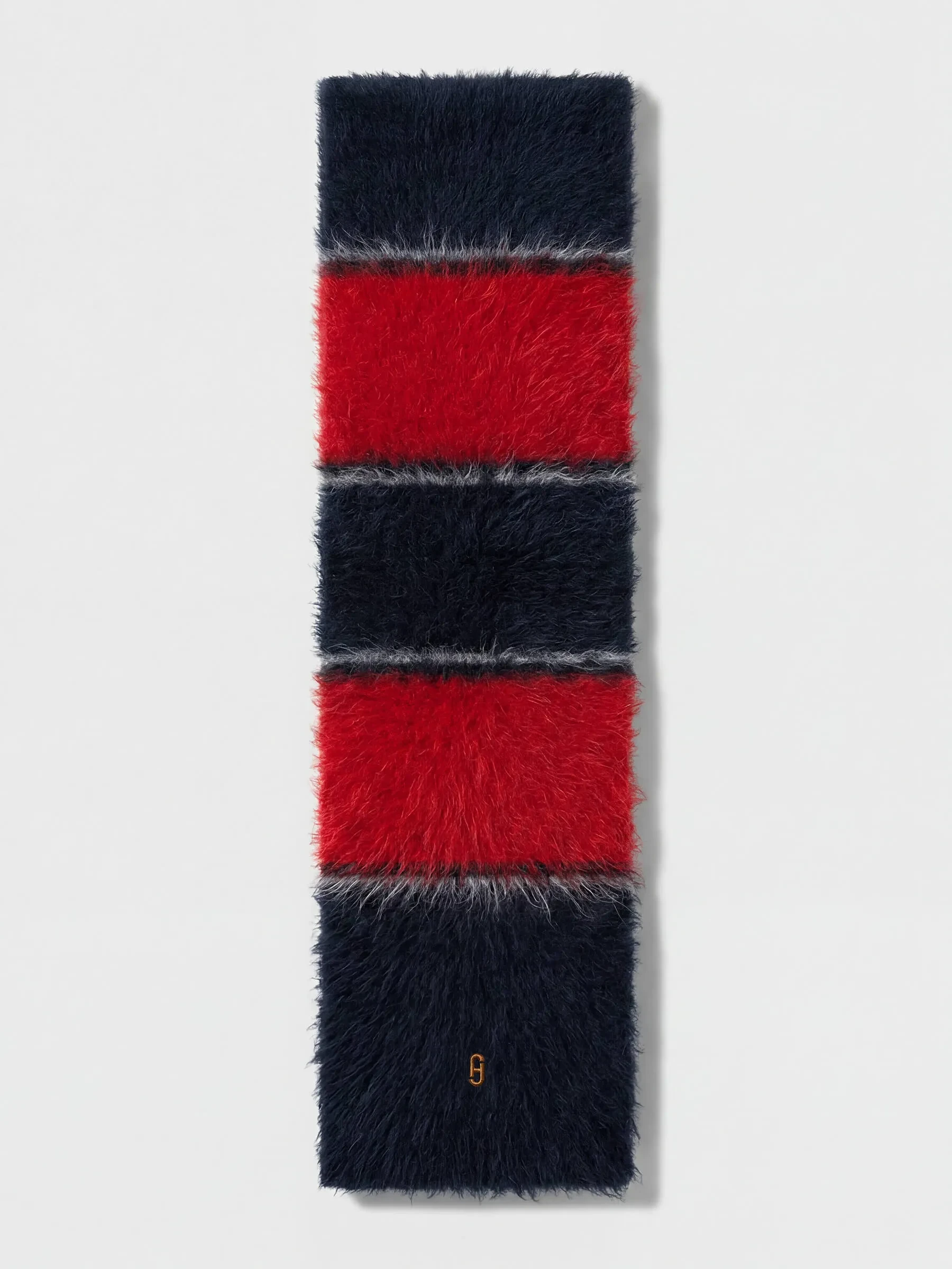 Brushed Merino Wol Dames Sjaal Santos Rood Blauw