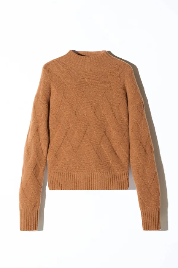 Camel Cashmere Dames Trui Taron