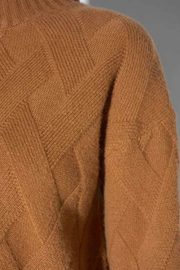 Camel Cashmere Dames Trui Taron