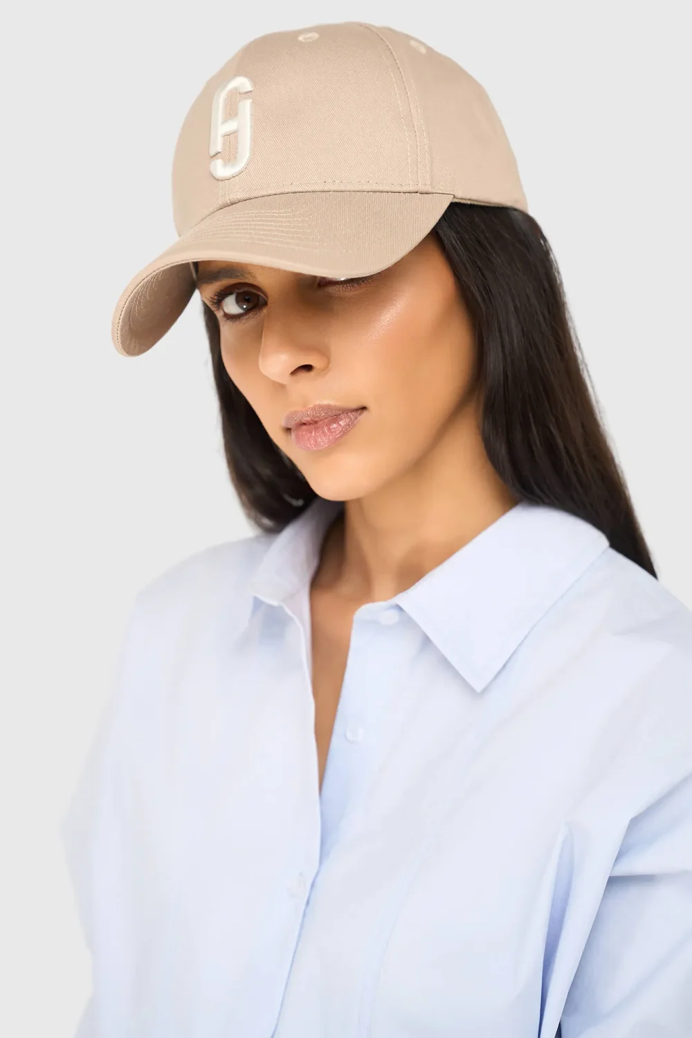 Damen-Kappe mit Logo, Jeff, beige