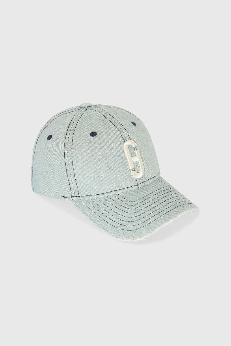Women's Jeff Denim Blue Logo Cap