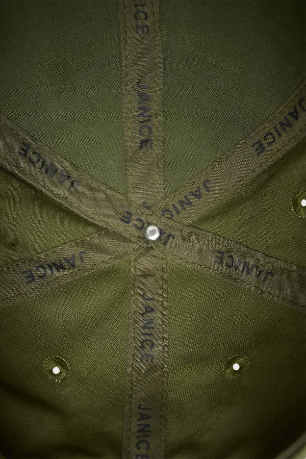 Damen-Kappe mit Logo, Jeff, grün