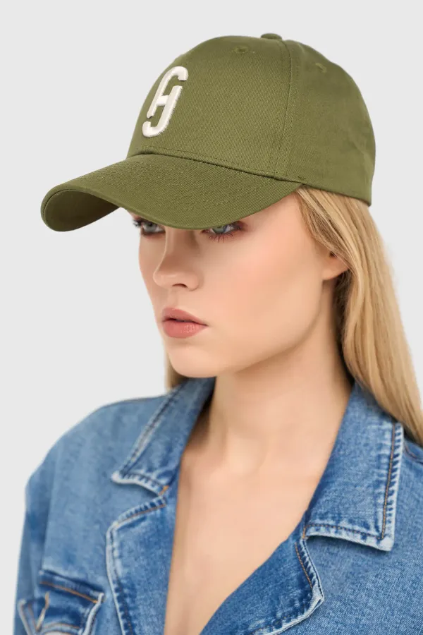 Damen-Kappe mit Logo, Jeff, grün