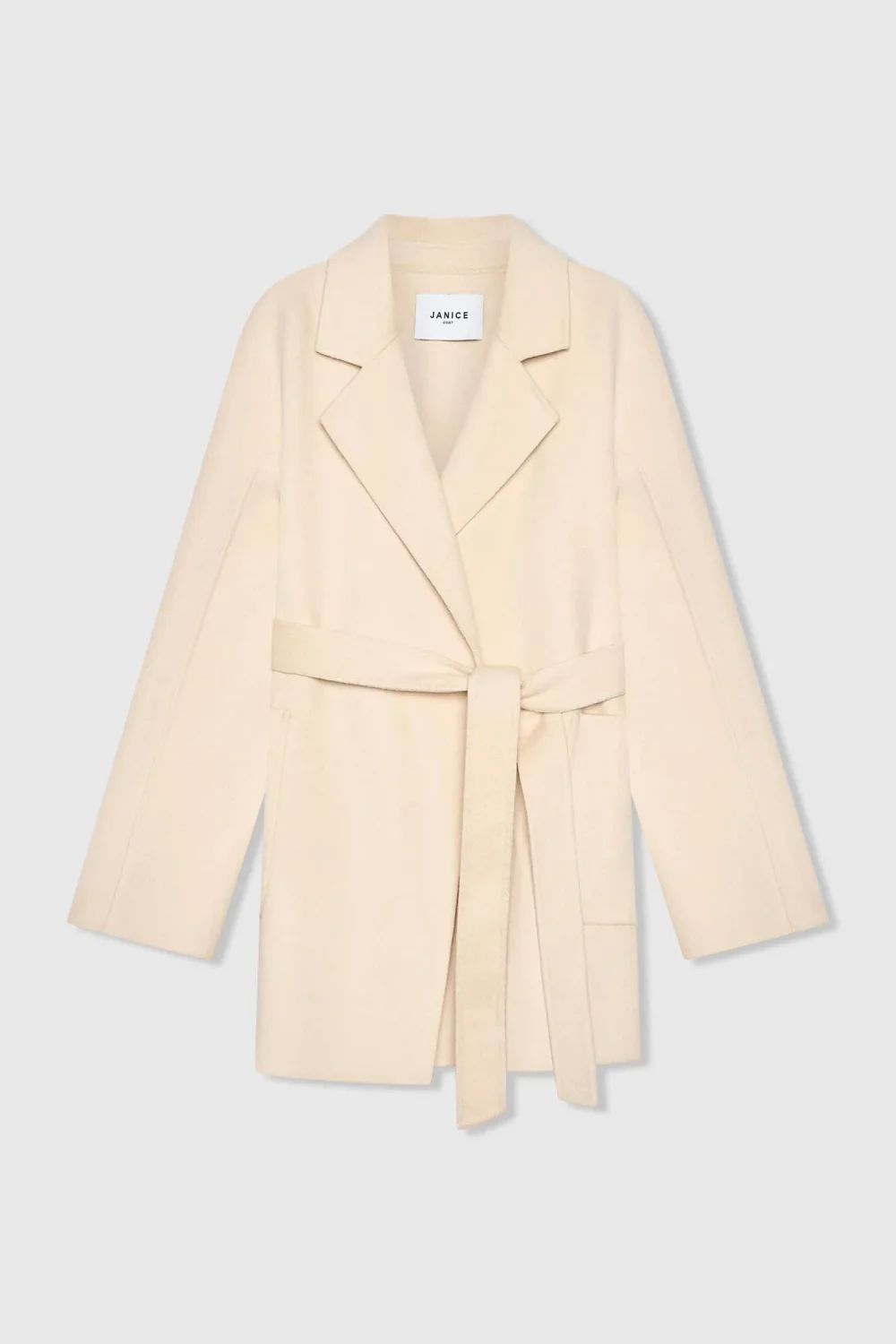 Damenjacke aus Kaschmir, Double-Face, Calvin, Beige