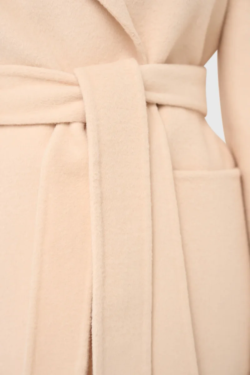 Women's Double-Faced Cashmere Coat Calvin Peach