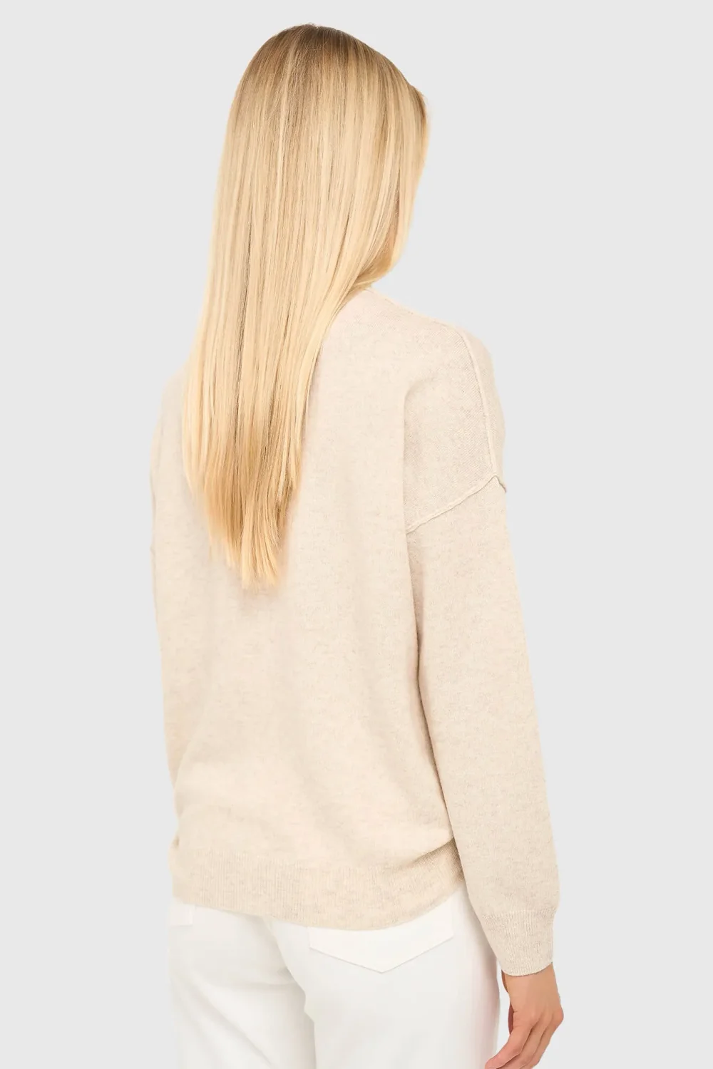 Women's Cashmere Sweater Lewis Beige