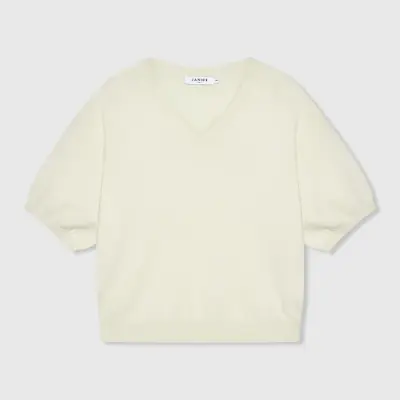 Cashmere Dames Trui V Hals Romeo Groen
