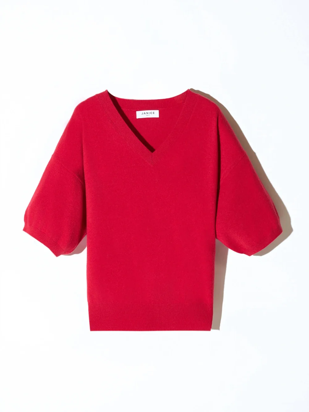 Cashmere Dames Trui V Hals Romeo Rood
