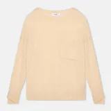 Cashmere Dames Trui Wijde Hals Dayton Beige