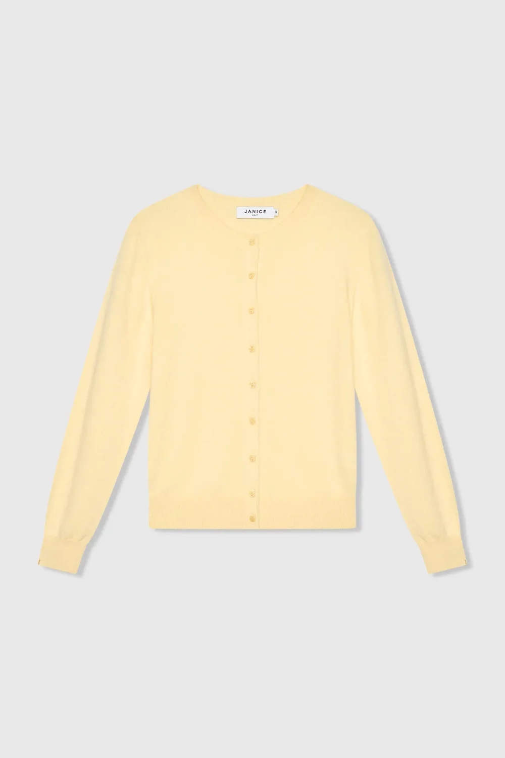 Kaschmir-Strickjacke für Damen, gelb, Lucas
