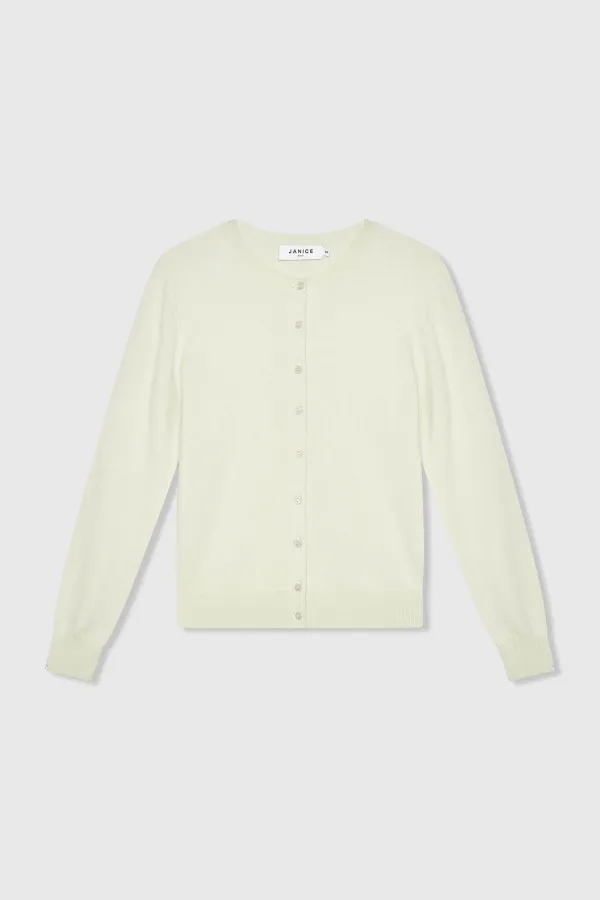 Kaschmir-Strickjacke für Damen, grün, Lucas