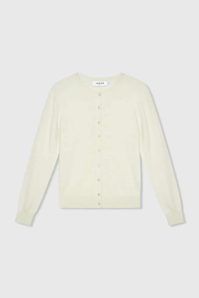 Kaschmir-Strickjacke für Damen, grün, Lucas