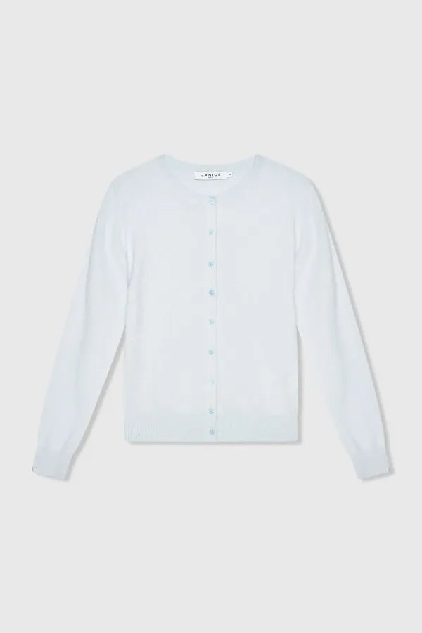 Women's Light Blue Cashmere Cardigan Lucas