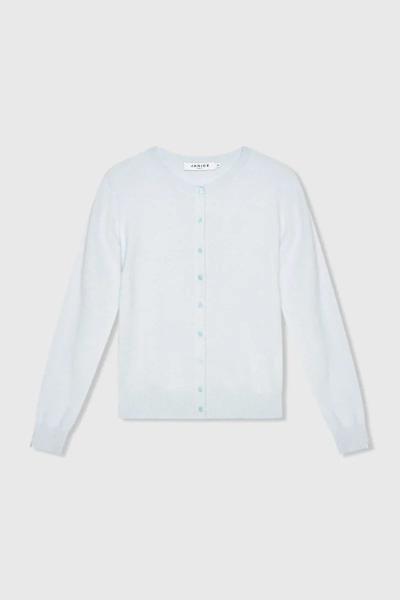 Women's Light Blue Cashmere Cardigan Lucas