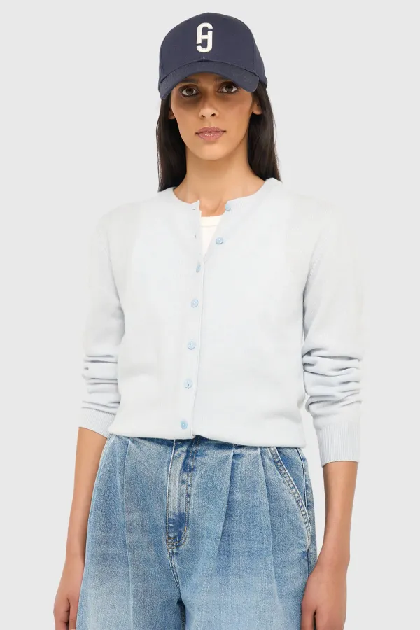 Women's Light Blue Cashmere Cardigan Lucas