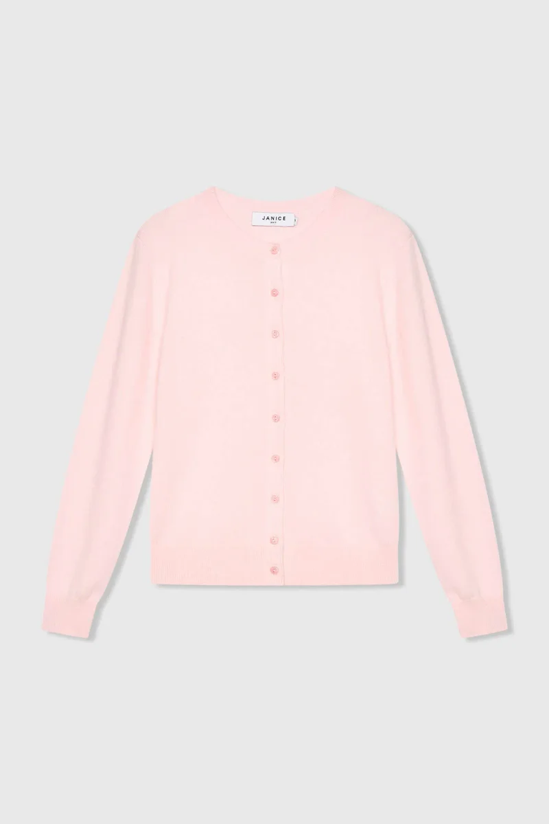 Kaschmir-Strickjacke für Damen, rosa, Lucas
