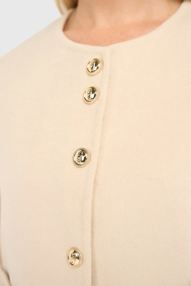 Kaschmir-Damenjacke, kurz, Vince, Double Face, beige