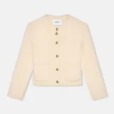 Cashmere Dames Jas Kort Vince Double Face Beige