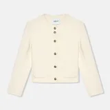Cashmere Jas Dames Kort Vince Double Face Off White