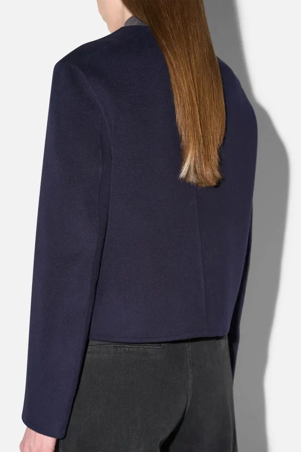 Cashmere Jack Dames Kort Vince Double Faced Blauw