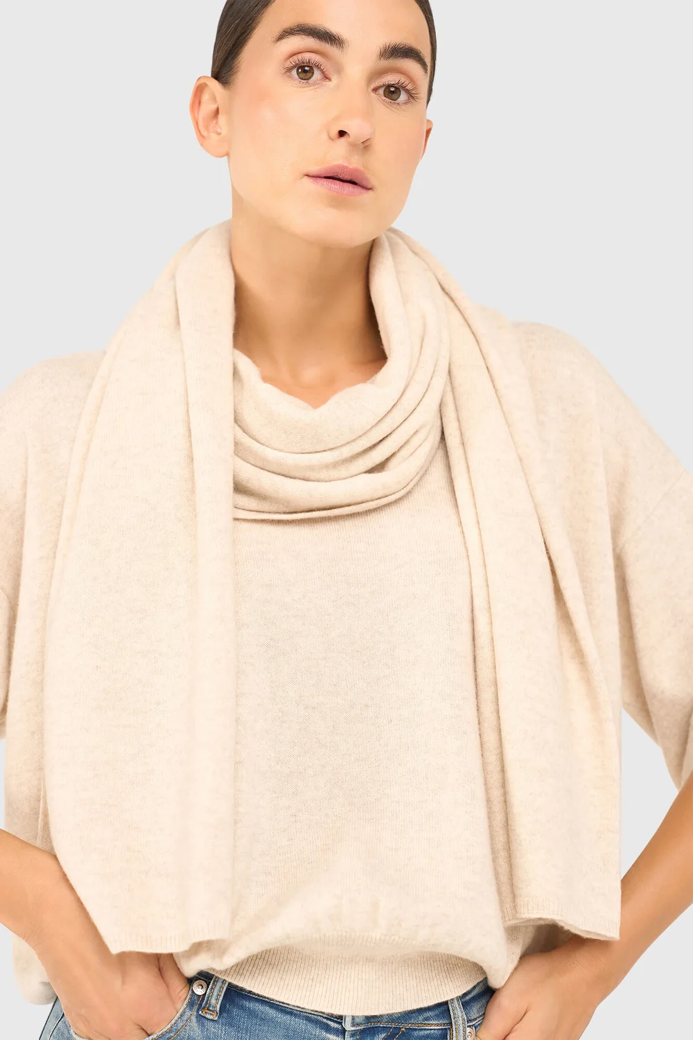 Santos Scarf, Beige