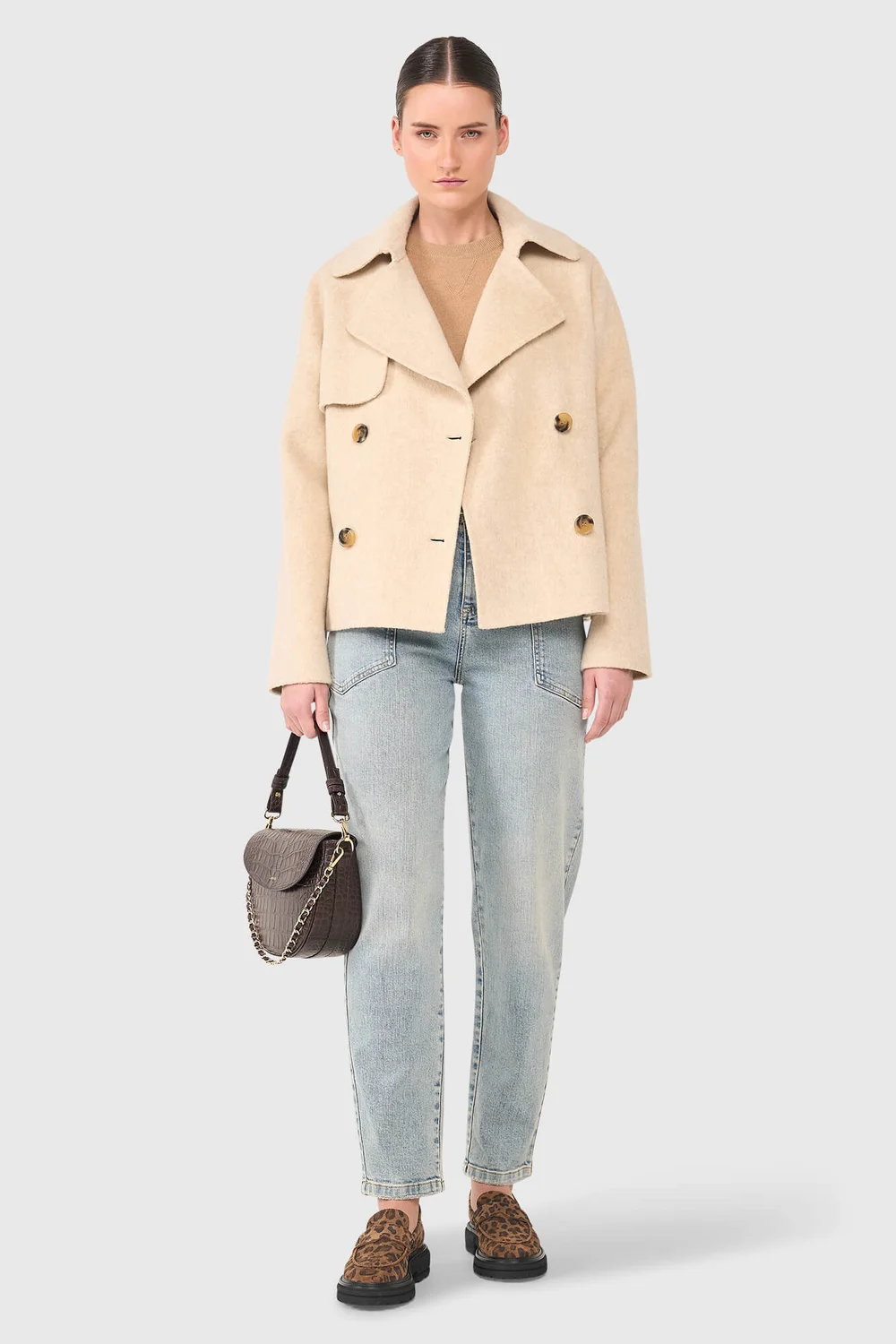Devon Wildleder mit Leopardenmuster