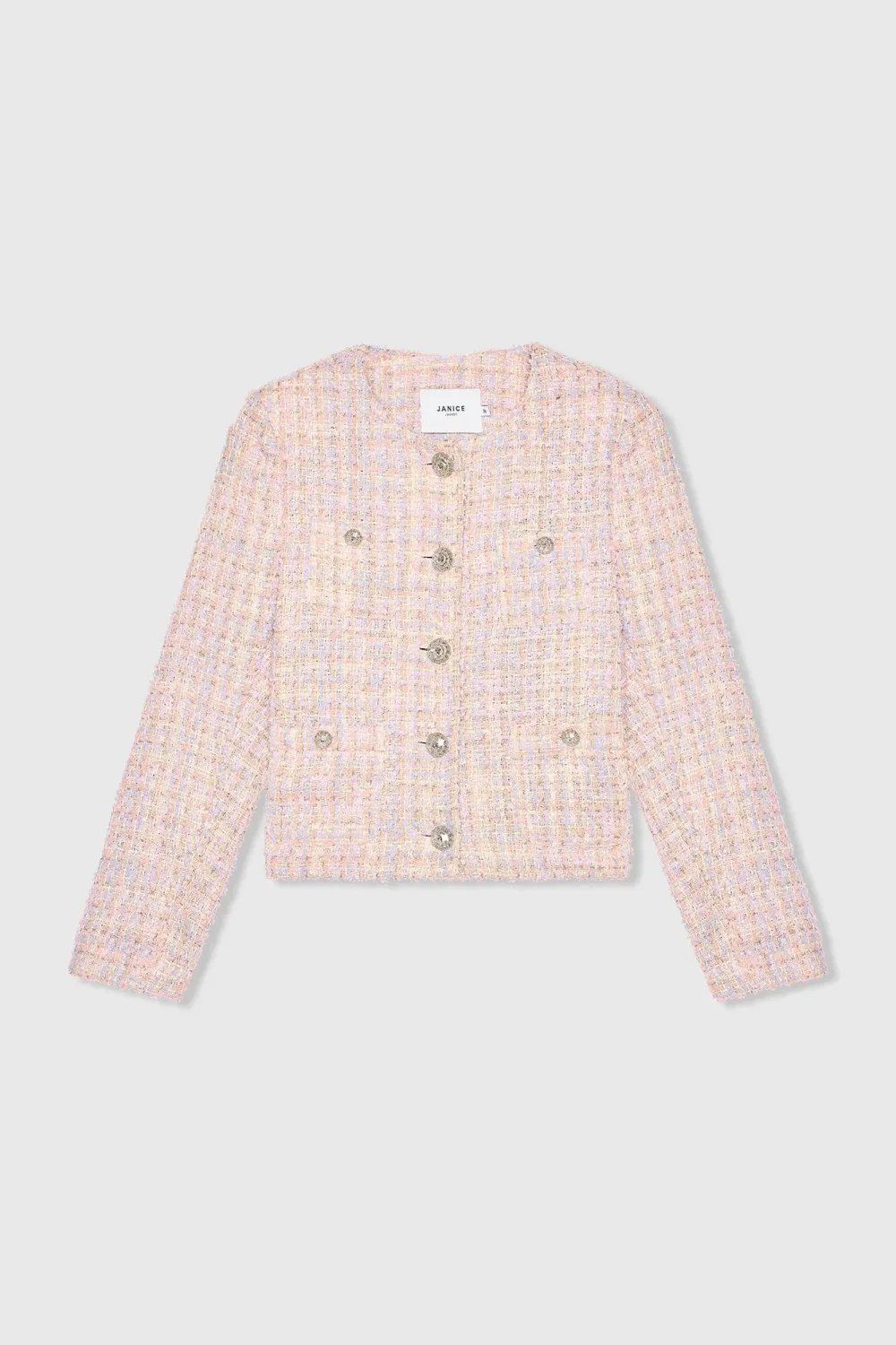 Damen-Blazer aus Tweed, Modell „Laurent“, lila