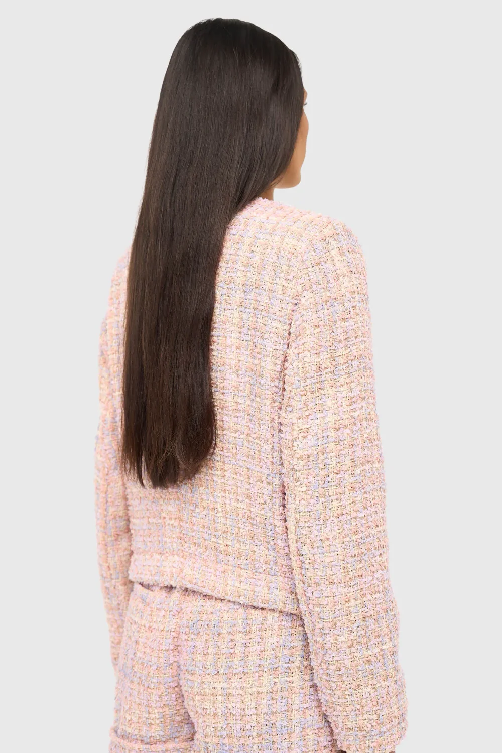 Damen-Blazer aus Tweed, Modell „Laurent“, lila