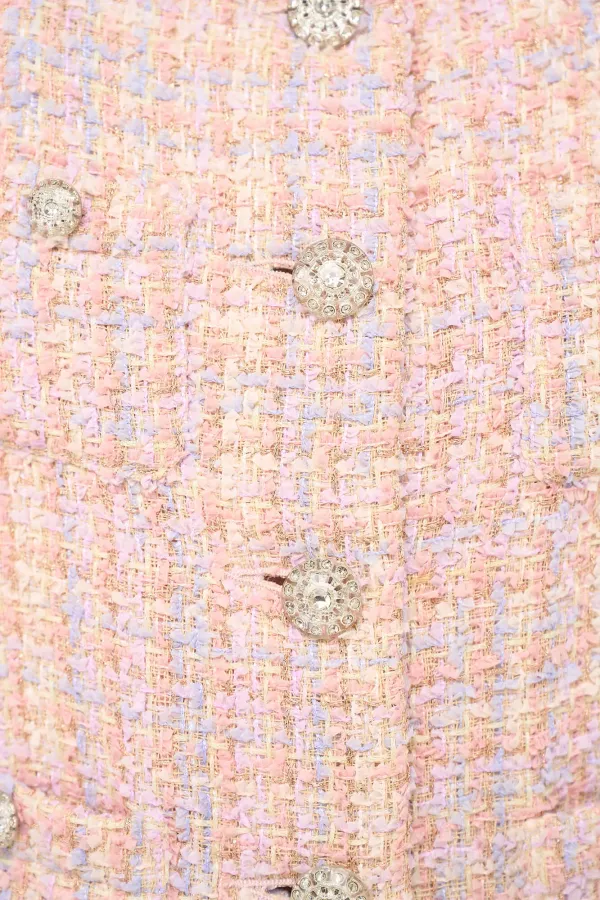 Damen-Blazer aus Tweed, Modell „Laurent“, lila