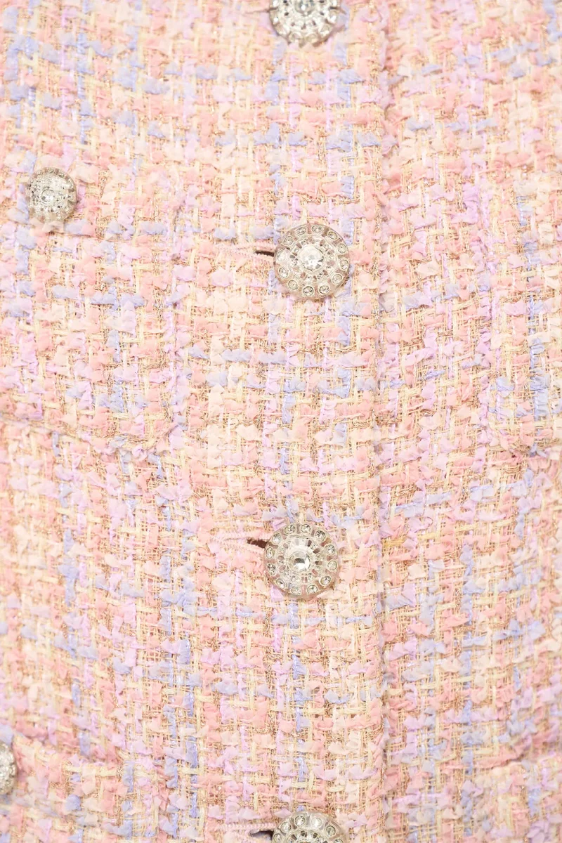 Damen-Blazer aus Tweed, Modell „Laurent“, lila