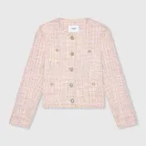 Dames Blazer Jasje Tweed Laurent Lila