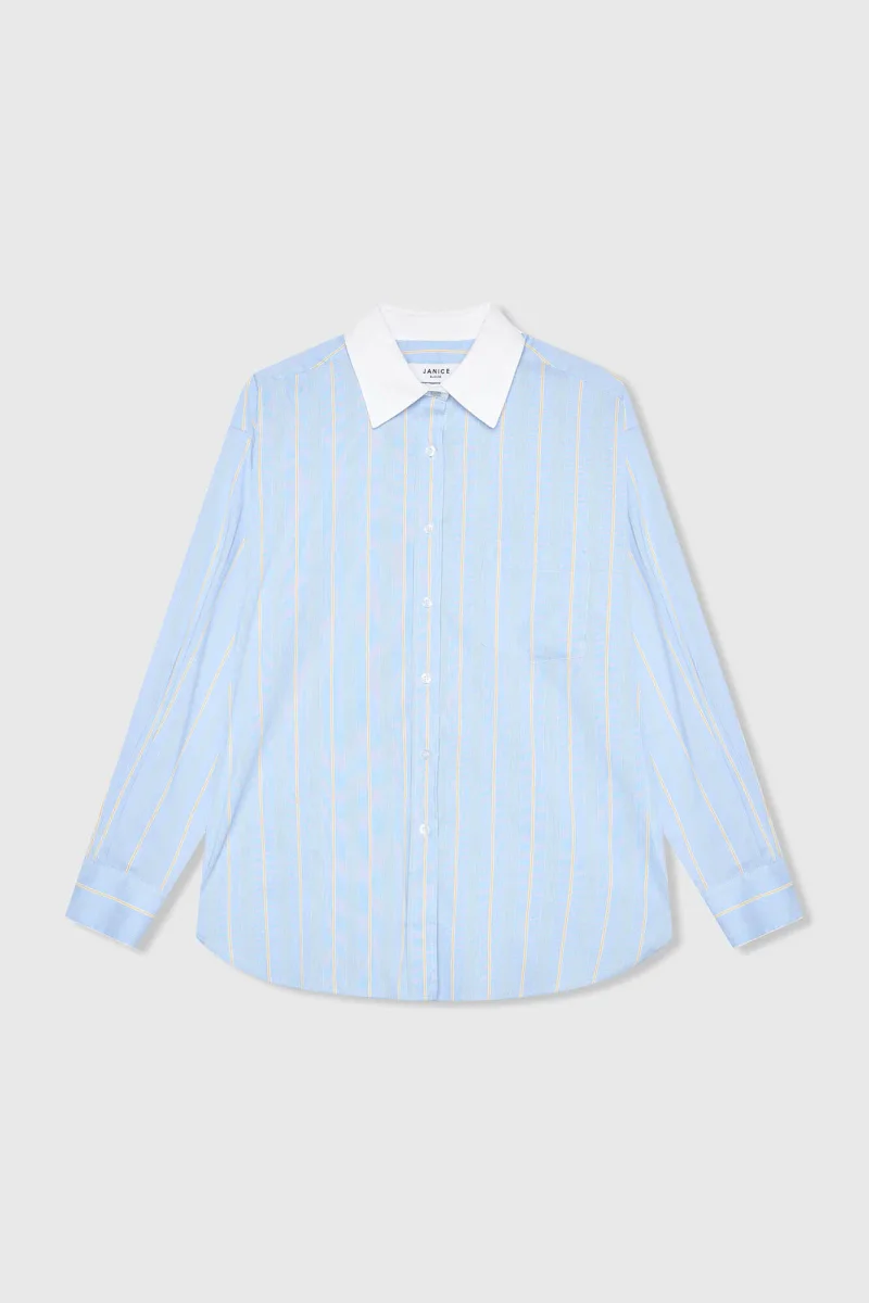 Dames Blouse Gestreept Blauw Kygo